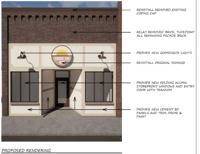 Renderings of the revitalization project for Savor the Rise